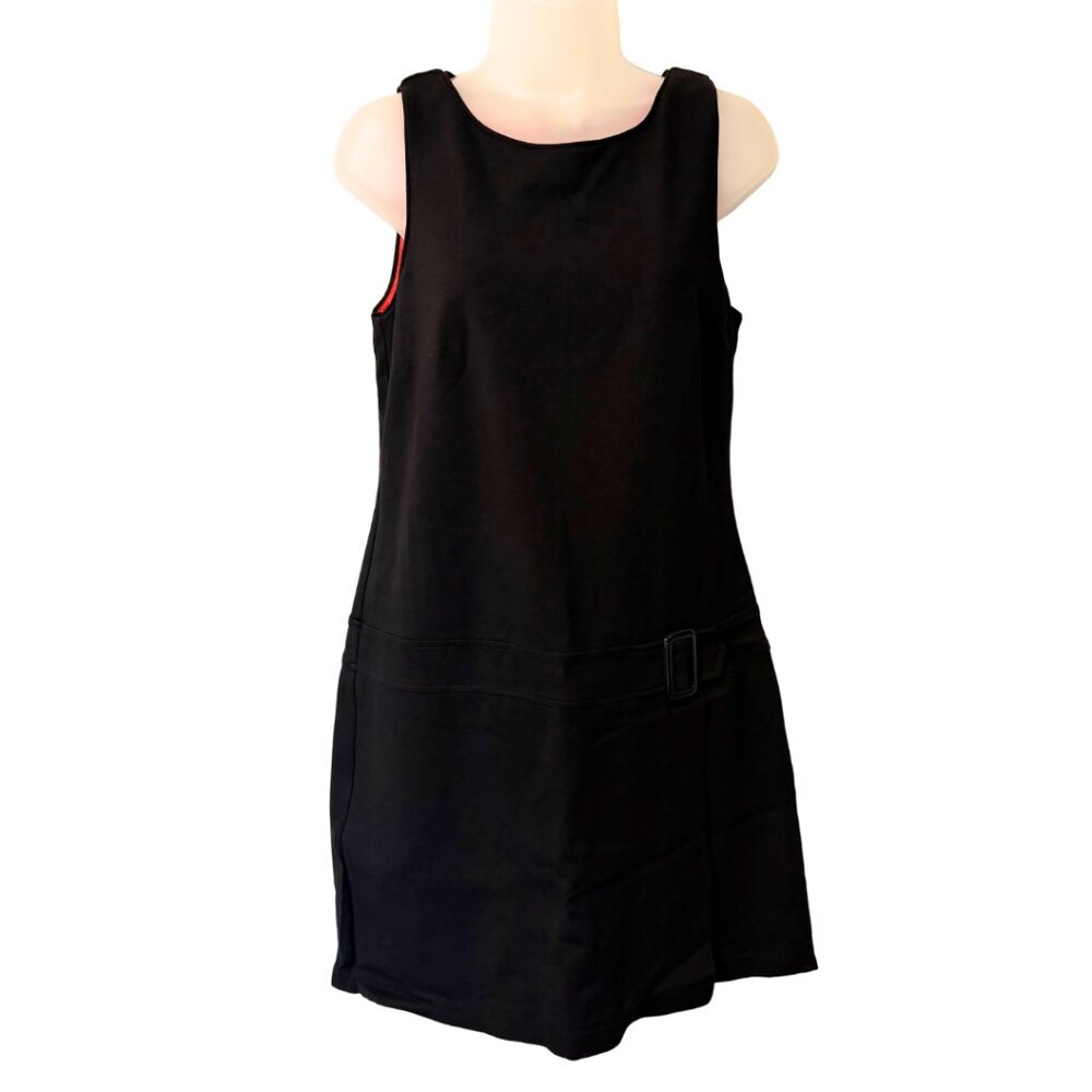 White House Black Market Black Sleeveless Sheath Dress LBD Size 10